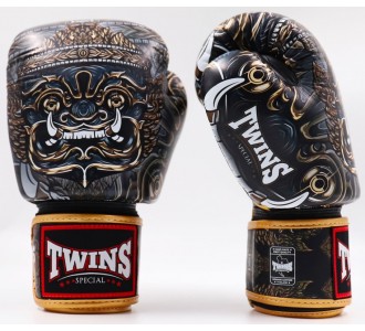 Боксерские перчатки Twins Special с рисунком (FBGVL3-63 YakThai)